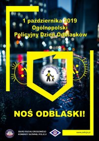 plakat Ogólnopolskiego Policyjnego Dnia Odblasków