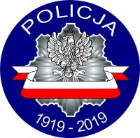 obrazek przedstawiający logo Policji z okazji 100 rocznicy powstania formacji