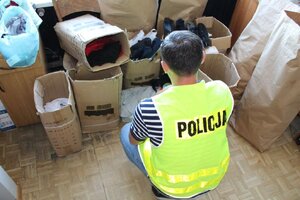 zabezpieczony towar z podrobionymi znakami towarowymi