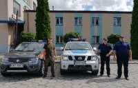 wspólny patrol policjantów i strażników leśnych