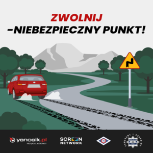 zdjęcie przedstawia logo kampanii &amp;quot;niebezpieczny punkt&amp;quot;